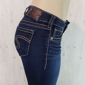 Silver Suki Mid Slim Boot Jeans 27 × 32.5 Super